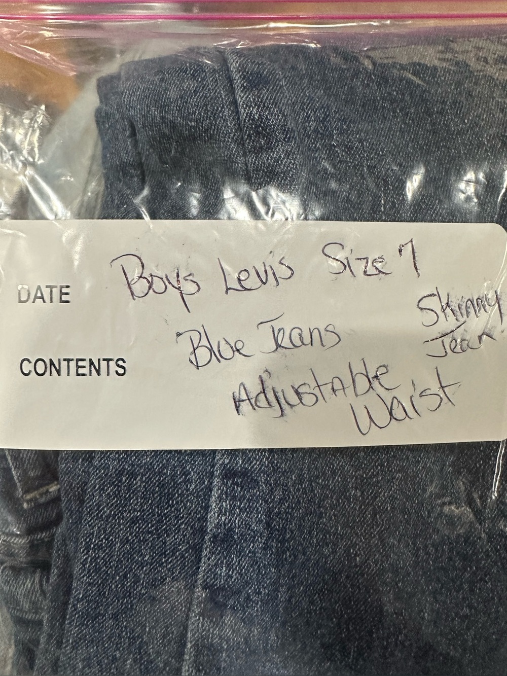 Levi’s boys adjustable denim jeans size 7 - Picture 5 of 5